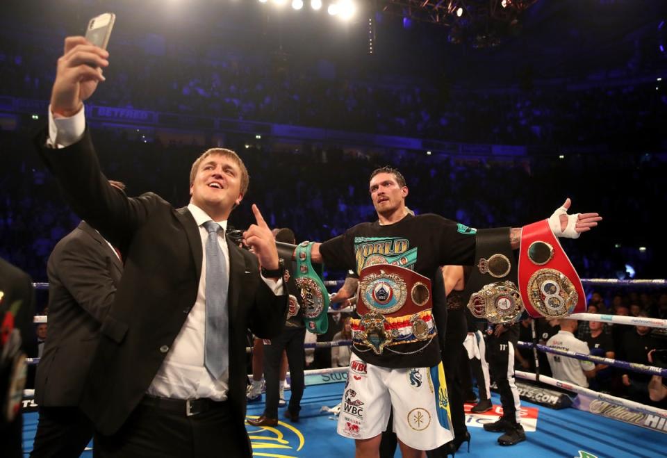 Oleksandr Usyk dethroned Anthony Joshua in their first meeting (Nick Potts/PA) (PA Wire)
