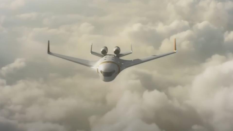 The Bombardier EcoJet blended-wing-body aircraft is the prototype for its future lineup. 