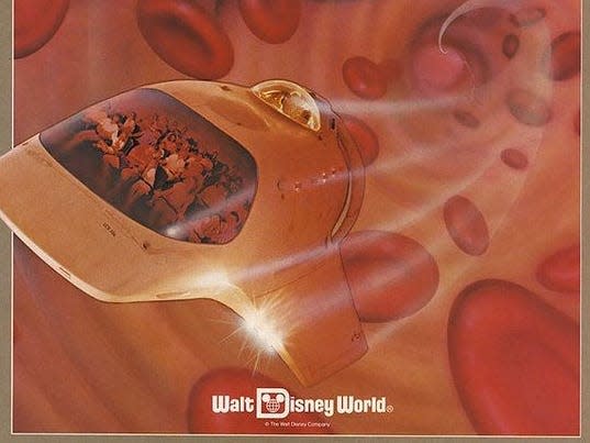 The words "It's here. The ride of your life!" in front of an illustration of red arteries and organs.