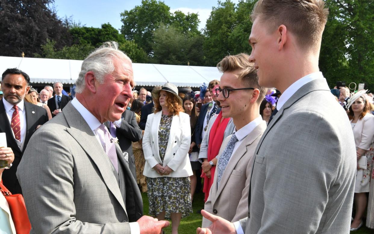 Prince Charles at a garden party in Buckingham Palace in 2018 - PA 