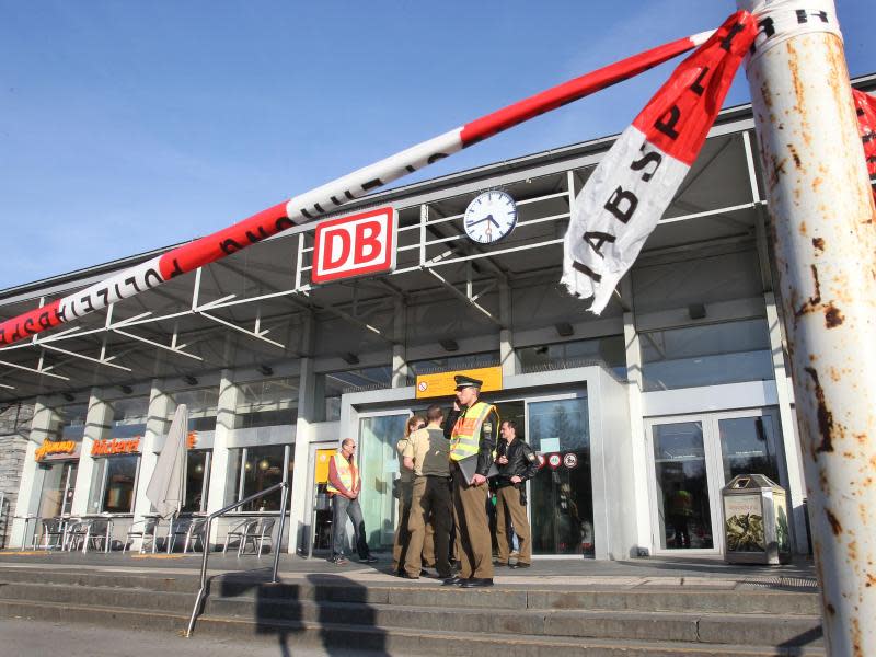 Der Bahnhof von Kempten wurde gesperrt. Foto: Karl-Josef Hildenbrand