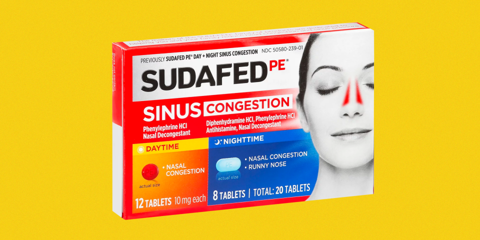 Image: Sudafed PE, an over the counter decongestant. (Sudafed PE)