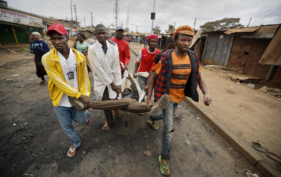 Opposition protesters clash with riot police in Kenya
