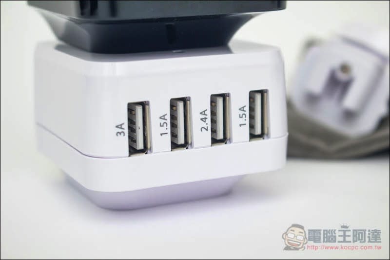 ONPRO USB 萬國急速充電器 開箱、評測 3A輸出、多充電埠、極高安全與認證