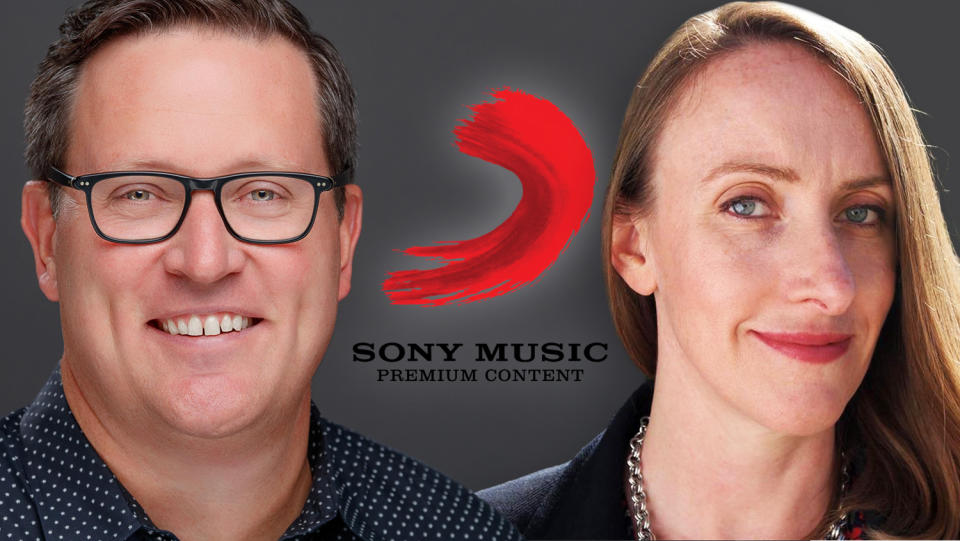 Tom Mackay and Krista Wegener, executives with Sony Music's Premium Content Division.