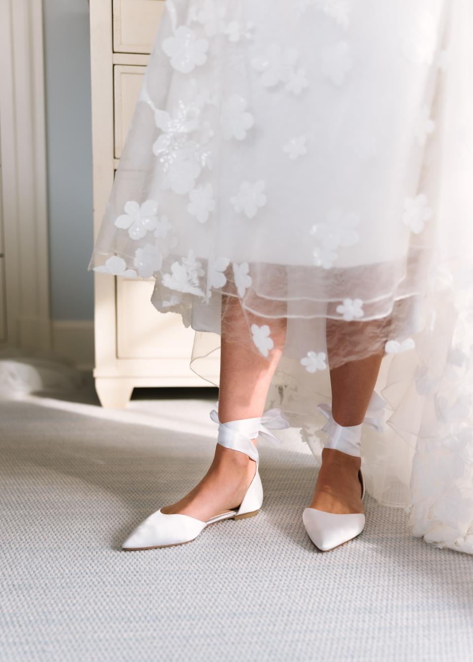 The Bride Wore an Ethereal Lace Dress for Her Formal Garden Party Wedding Overlooking the Long Island Sound