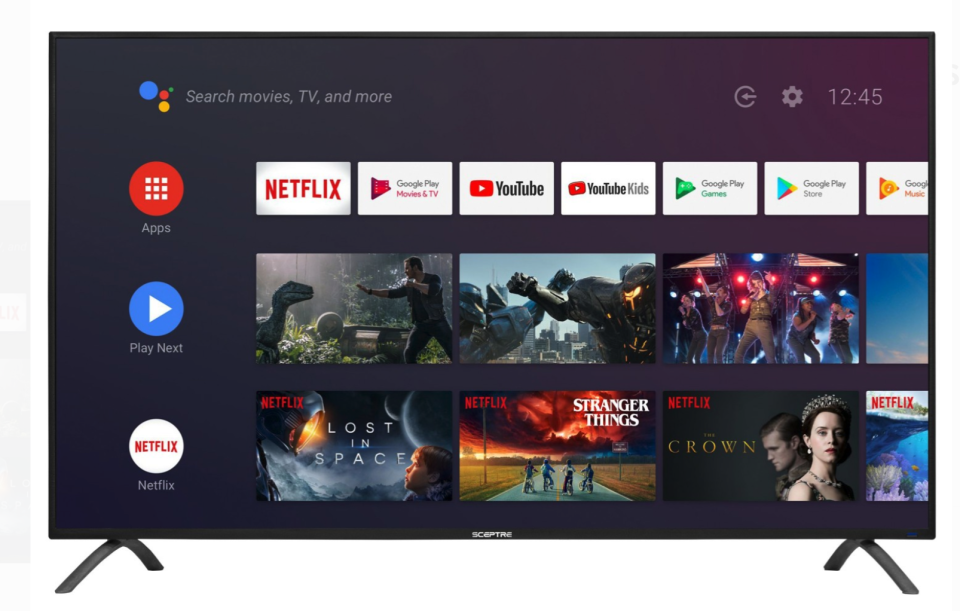 Sceptre 50-inch TV Android TV, best tvs under $200