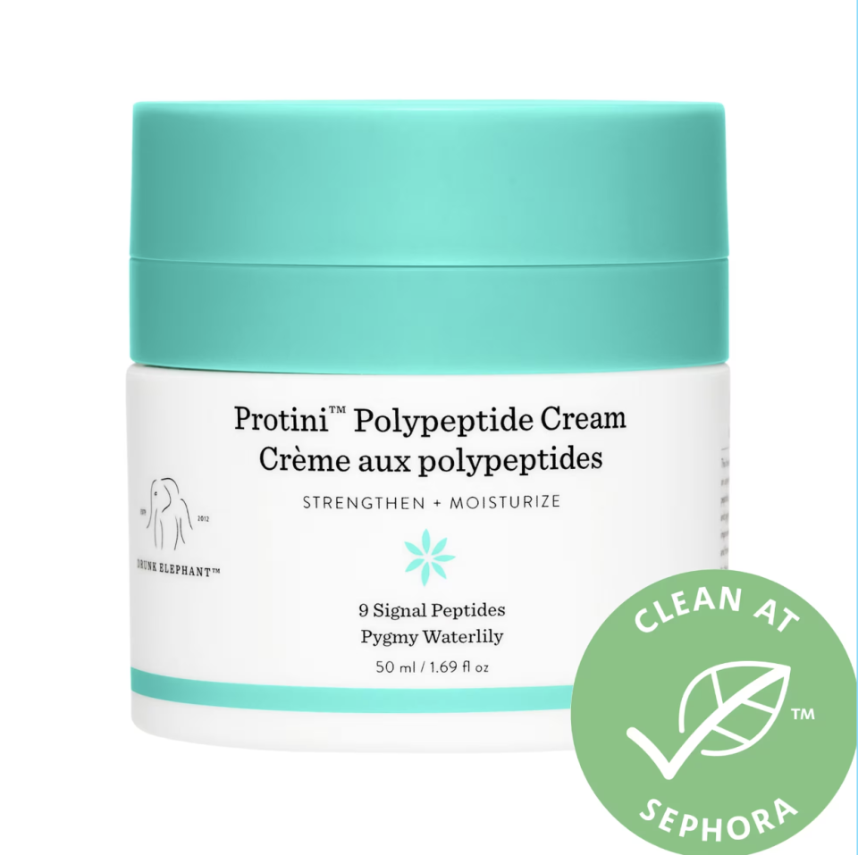 <p><a href="https://go.redirectingat.com?id=74968X1596630&url=https%3A%2F%2Fwww.sephora.com%2Fproduct%2Fprotini-tm-polypeptide-cream-P427421&sref=https%3A%2F%2Fwww.countryliving.com%2Fshopping%2Fg45587948%2Fsephora-sale-2023%2F" rel="nofollow noopener" target="_blank" data-ylk="slk:Shop Now;elm:context_link;itc:0;sec:content-canvas" class="link ">Shop Now</a></p><p>Drunk Elephant Protini™ Polypeptide Firming Refillable Moisturizer </p><p>Sephora.com </p><p>$68.00</p><span class="copyright">Drunk Elephant</span>