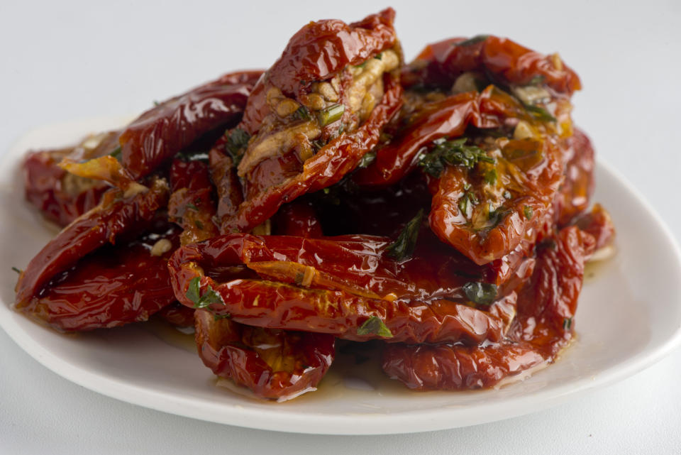 Sun dried tomatoes marinated in oil