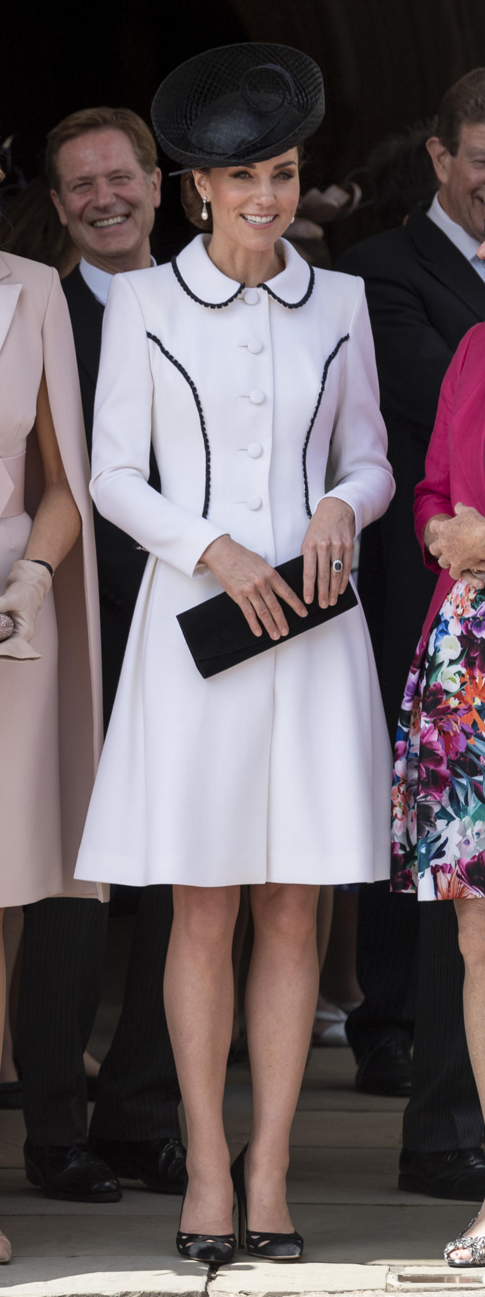 Catherine, Duchess of Cambridge attends the Order of the Garter Service at St George's Chapel on June 17, 2019 in Windsor, England. 