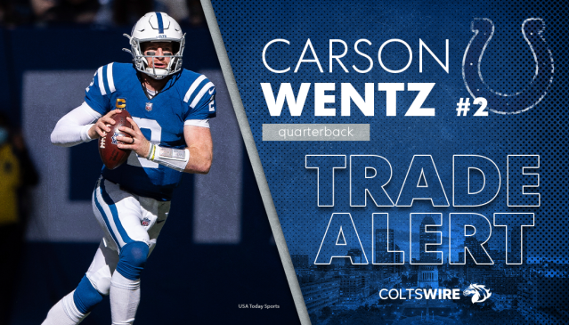 NFL on X: Colts agree to trade QB Carson Wentz to Commanders. (via  @RapSheet)  / X