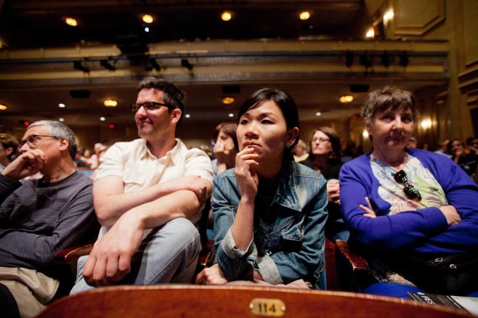 The Full Frame Documentary Film Festival in Durham, NC, pictured in 2014, features film screenings and panel discussions with filmmakers.