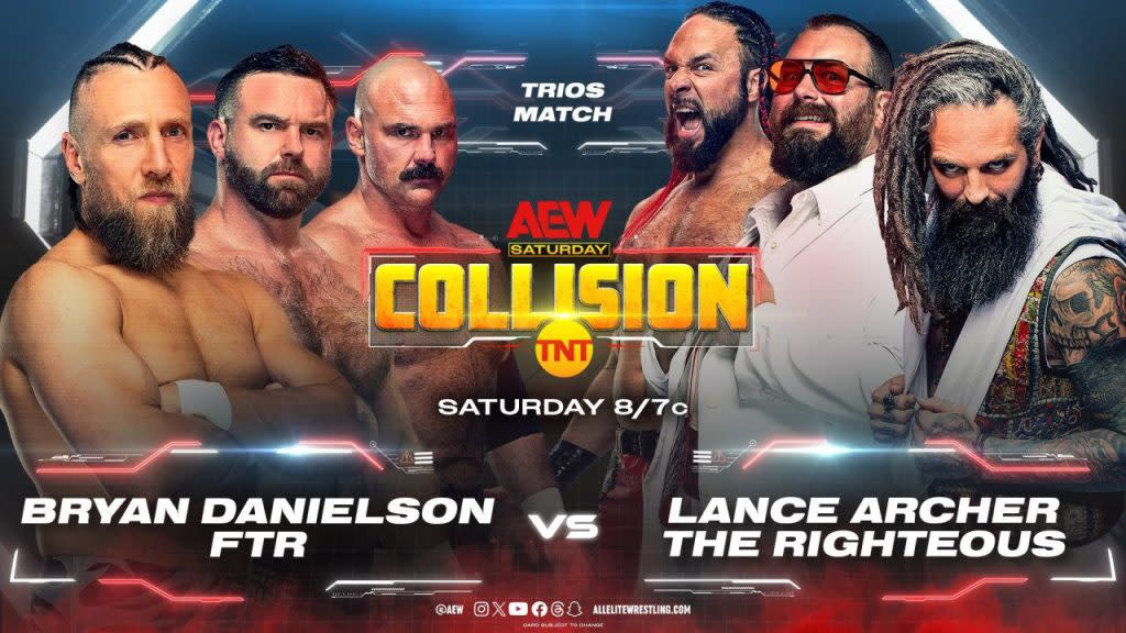 AEW Collision Bryan Danielson FTR Lance Archer The Righteous