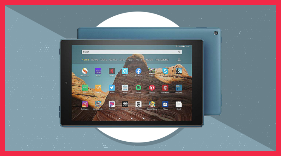 When you buy this Amazon Fire HD 10 tablet, you'll get a Caseable custom case and other goodies for free. (Photo: HSN)