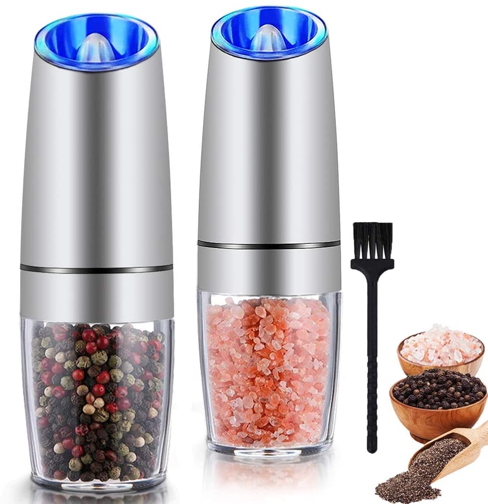 Gravity Electric Salt and Pepper Grinder Set