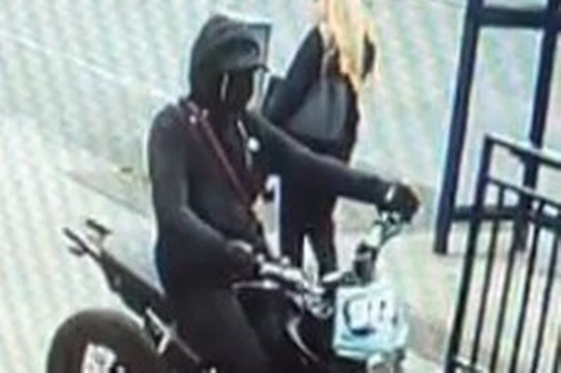 Police now want to speak to this person on the bike after the attack