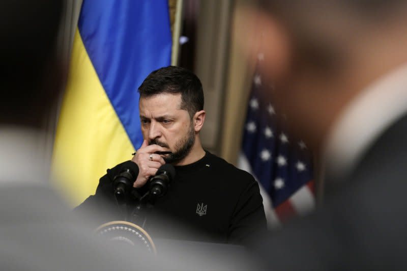Volodymyr Zelensky’s office confirmed the removal of Serhiy Shefir from his position as First Assistant to the President, while three other presidential advisors and two presidential commissioners were also dismissed.
File Photo by Yuri Gripas/UPI