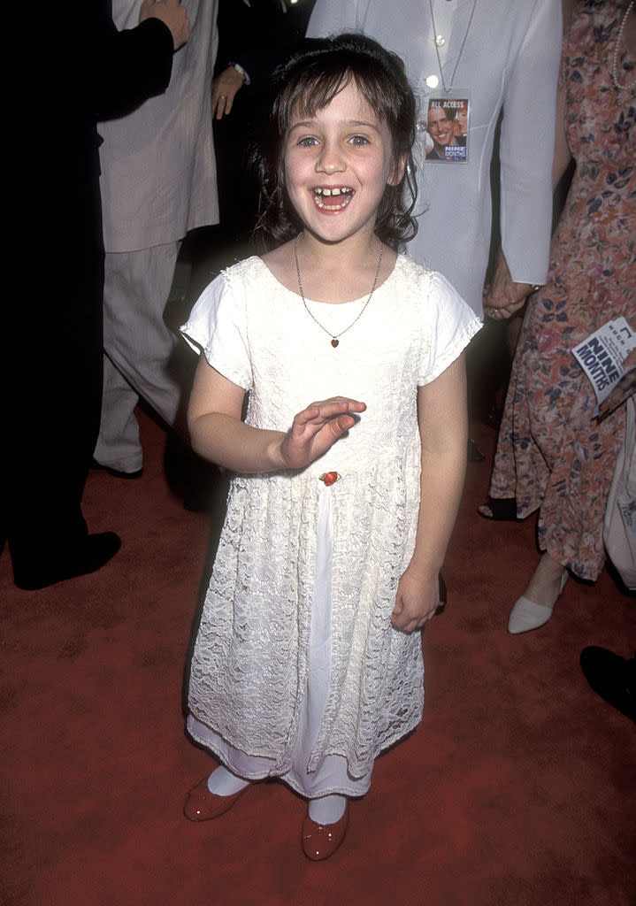 mara as a kid on the red carpet