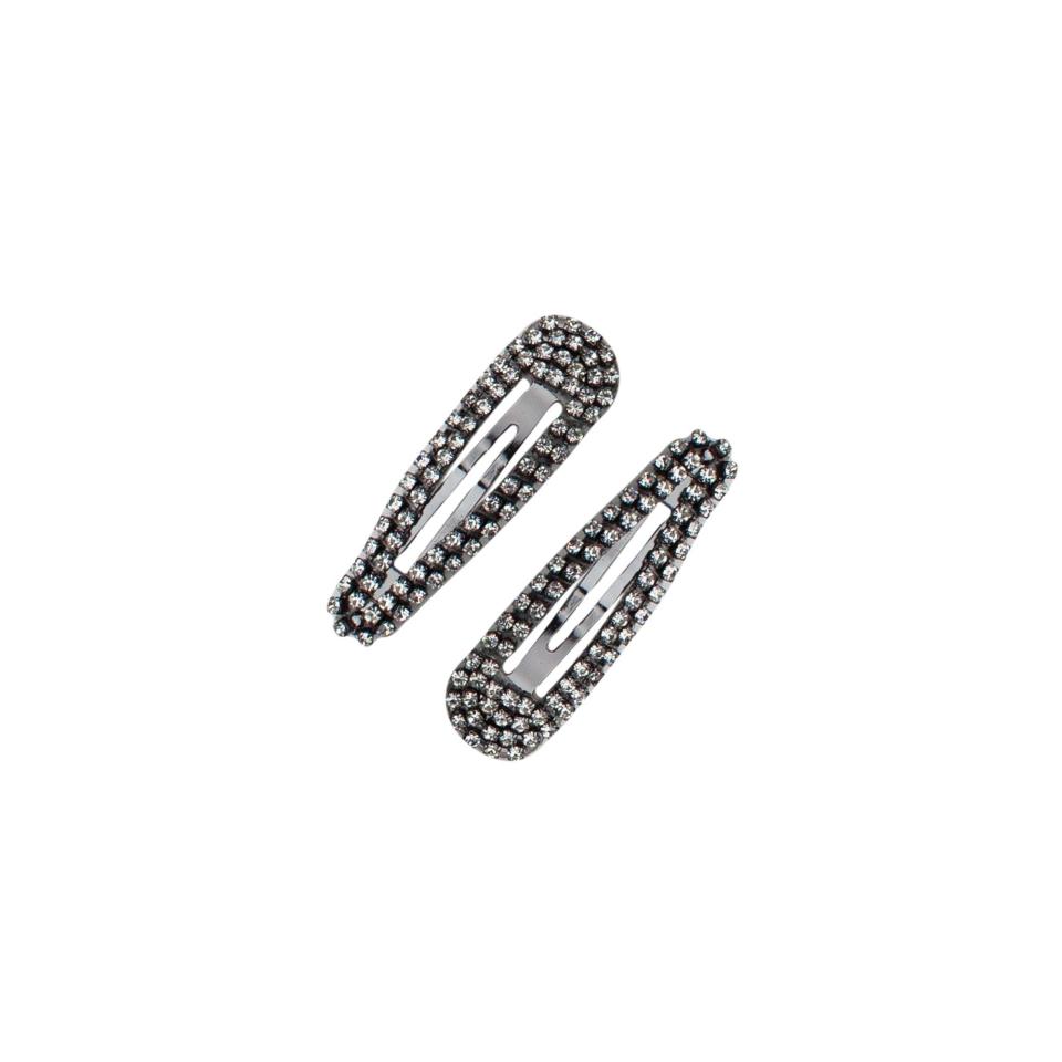 Mini Rhinestone Snap Clips