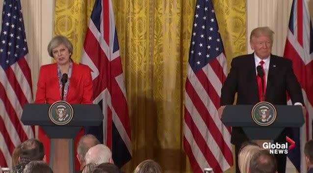 British Prime Minister Theresa May previously announced President Donald Trump has accepted an invitation from Queen Elizabeth for a state visit later this year. Source: Reuters