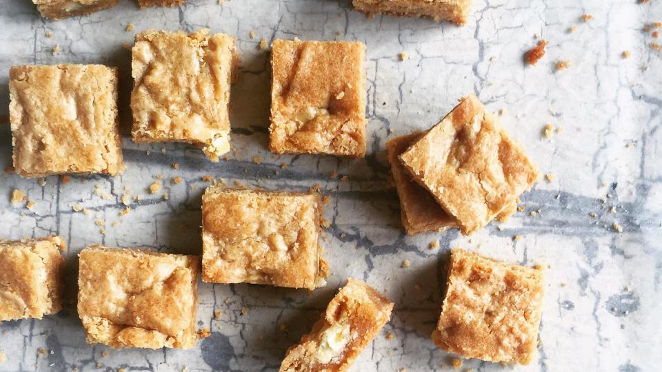 squares of blondies