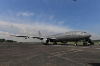 <p>The RSAF’s newly acquired Airbus A330 Multi-Role Tanker Transport aircraft. (PHOTO: Mindef) </p>