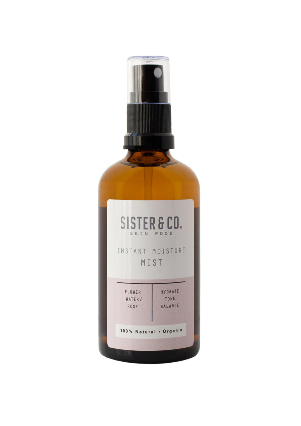 <p>Infused with rose water, cucumber and natural glycerin, this moisture mist will keep your skin cooled and soothed throughout the day. Keep a bottle on your desk or in your handbag for those moments when you need a little natural lift. </p>