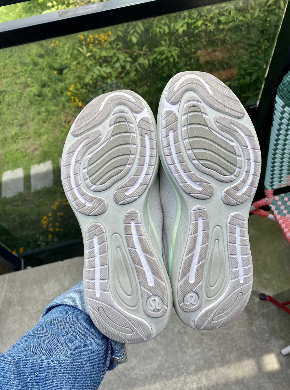 So far, so good: The traction on the Chargefeel 2 shoes is stable and supportive (photo via Kayla Kuefler).