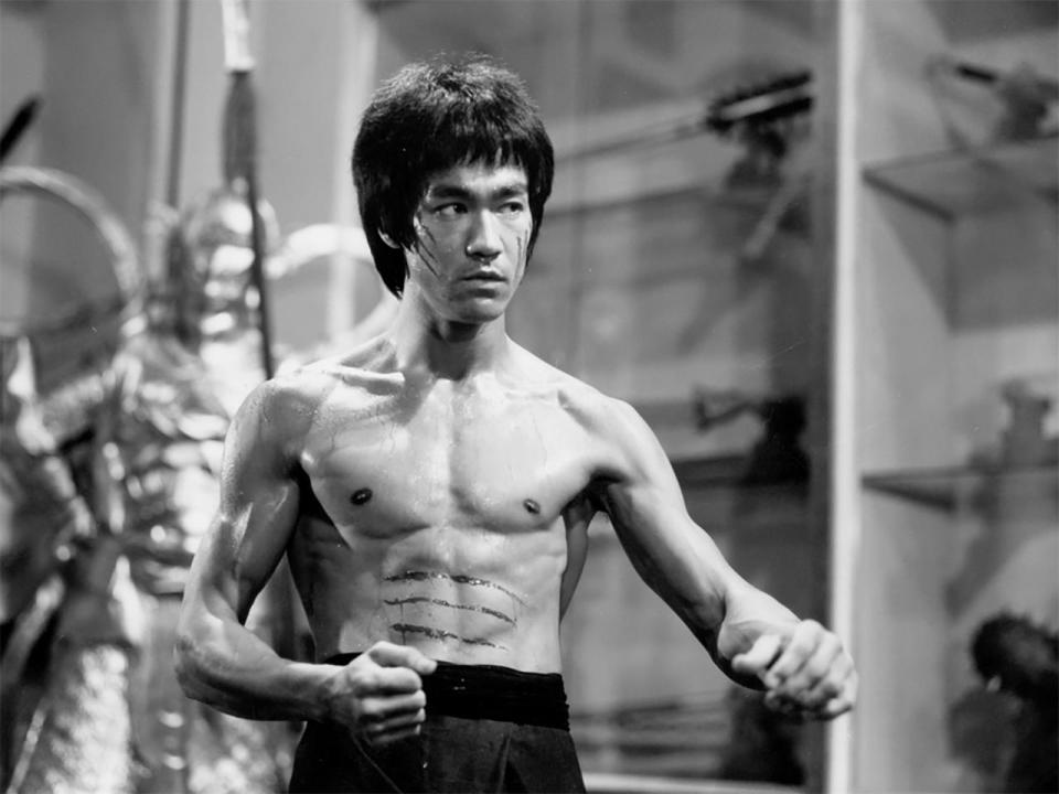 Actor and martial artist Bruce Lee poses for a Warner Bros. publicity still for the film 