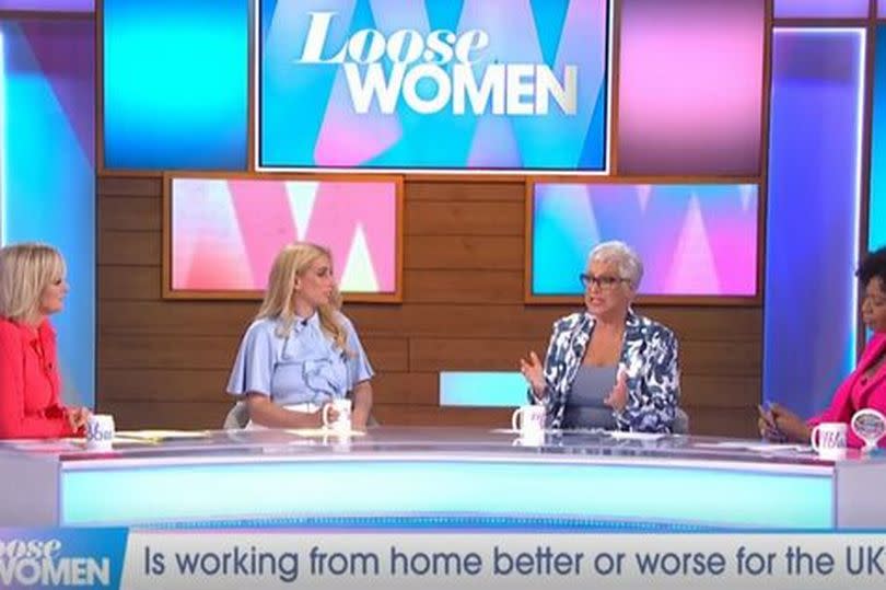 Stacey Solomon and Denise Welch with other panellists on Loose Women