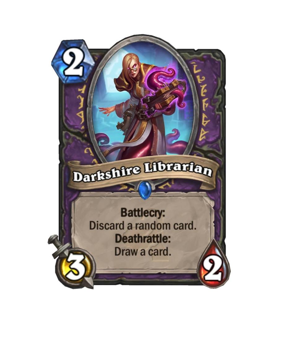 <p>Warlocks love to cycle through their library, and the Librarian is a great tool for doing just that. The discarding is a bit of a bummer, but her trading power is just plain excellent.</p>