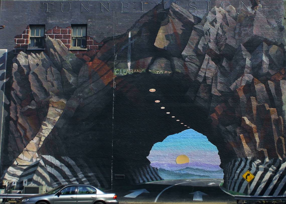 Tunnel Vision mural by Columbia artist Blue Sky. (Brett Flashnick/Special to The State)