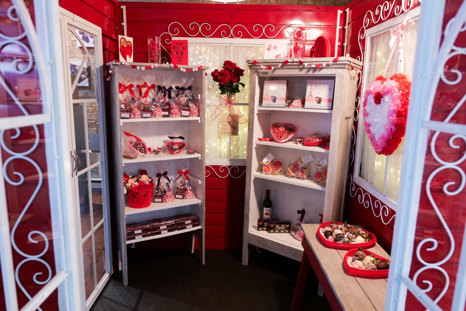 Fazio's in Elm Grove has an in-store Valentine's Day chalet filled with grab-and-go gift ideas like pre-packages chocolate, popcorn, wine, gumdrops and more.