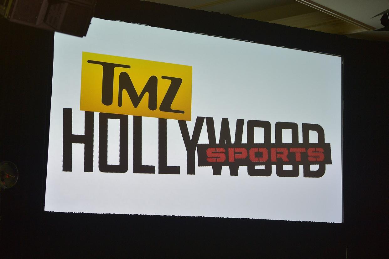 A general view of the REELZ Presents 'TMZ Hollywood Sports' Panel With Harvey Levin And Evan Rosenblum At TCA In Pasadena at Langham Hotel on January 13, 2015 in Pasadena, California