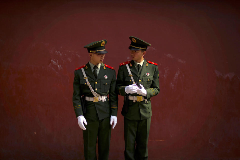 Policemen in Beijing, China