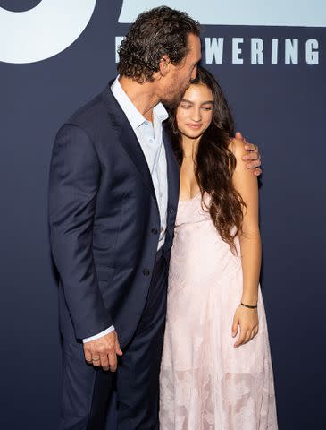 <p>Rick Kern/Getty Images</p> Matthew McConaughey and daughter Vida