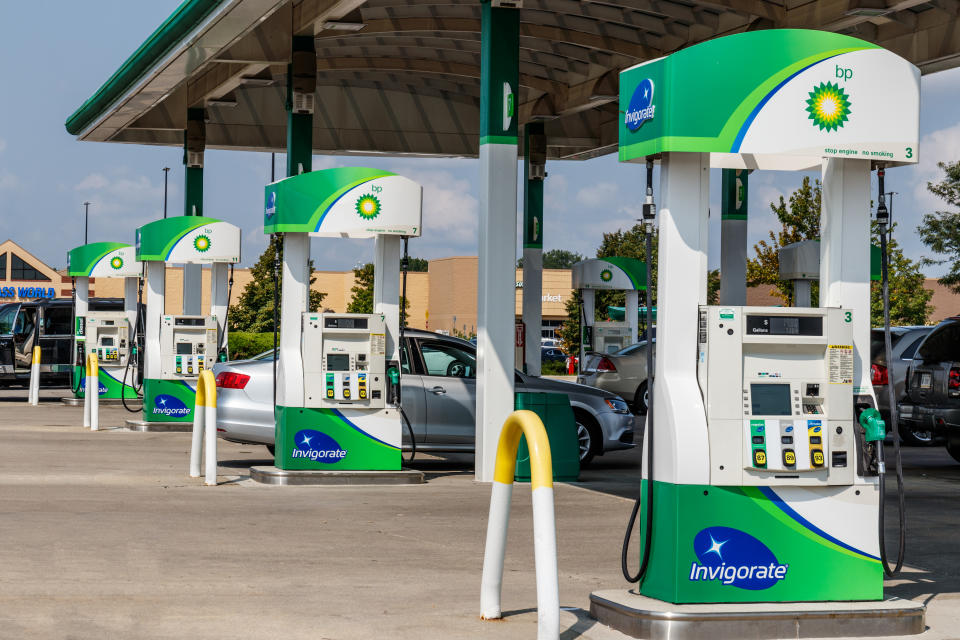 Noblesville - Circa August 2018: BP Retail Gas Station. BP is One of the World's Leading Integrated Oil and Gas Companies V