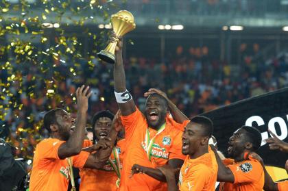 Yaya Toure captained Ivory Coast to the Africa Cup of Nations title. (Photo by AFP)