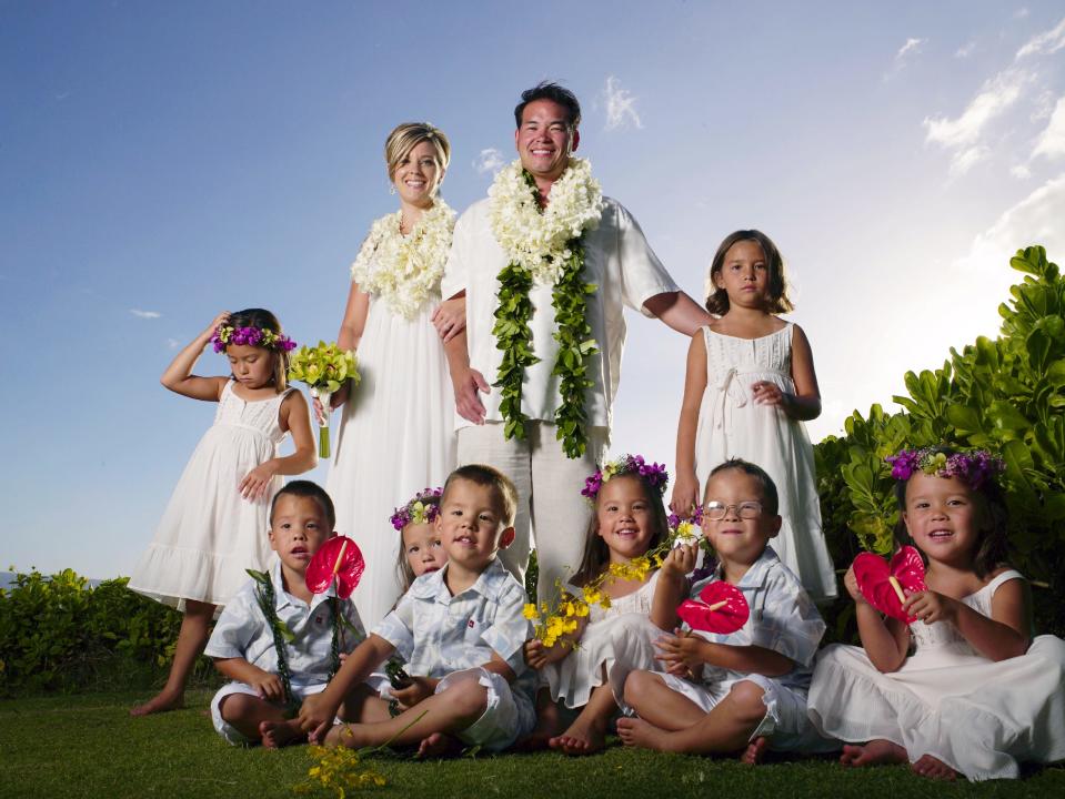 Jon and Kate Gosselin and their family in Hawaii.
