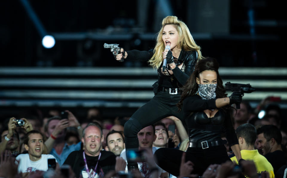Madonna Performs During Her MDNA Tour At Hyde Park