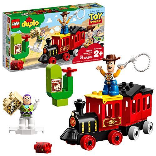 <p><strong>LEGO</strong></p><p>amazon.com</p><p><strong>$15.99</strong></p><p><a href="http://www.amazon.com/dp/B07GXY6JKP/?tag=syn-yahoo-20&ascsubtag=%5Bartid%7C10063.g.34770556%5Bsrc%7Cyahoo-us" rel="nofollow noopener" target="_blank" data-ylk="slk:Shop Now;elm:context_link;itc:0;sec:content-canvas" class="link ">Shop Now</a></p><p>If your toddler watched and re-watched <em>Toy Story 4</em>, she might want to create more fun at home with Woody and Buzz. This 21-piece Duplo set should do the trick. <em>Ages 2+</em><br></p>