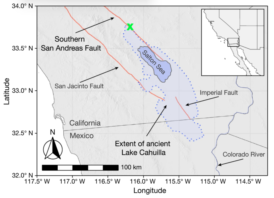 earthquake map