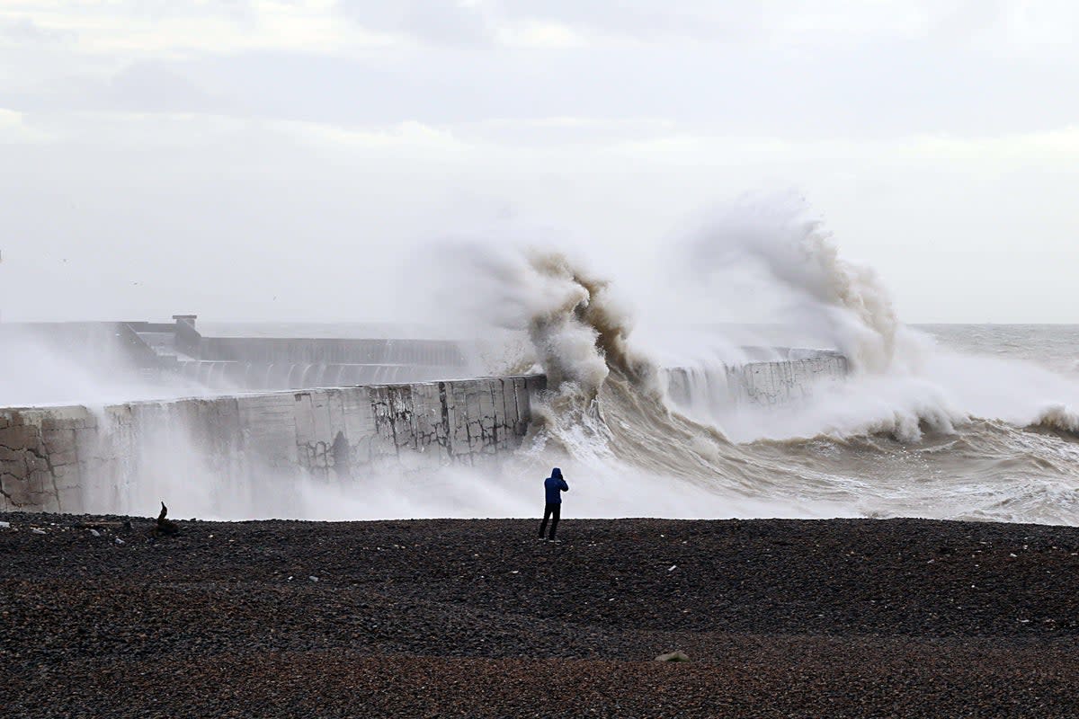 The Met Office has issued a yellow weather warning as strong winds are expected to hit the south of England and Wales (Alamy/PA)