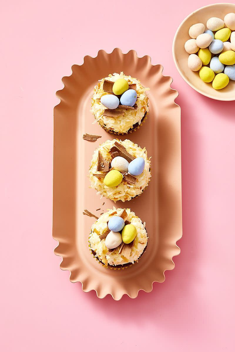 Easter Egg Nest Cupcakes