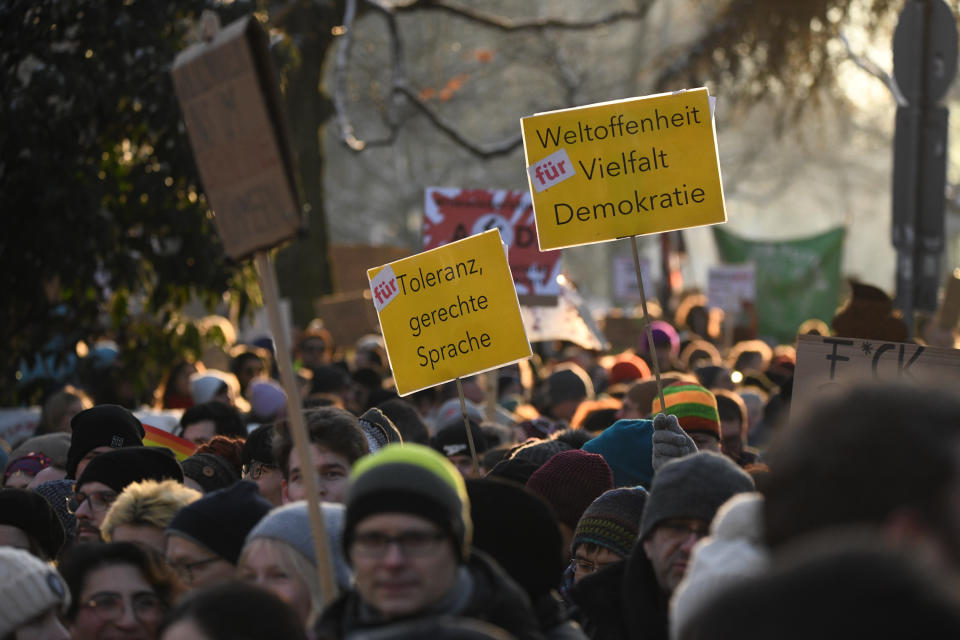 Bundesweite Demonstrationen gegen Rechtsextremismus