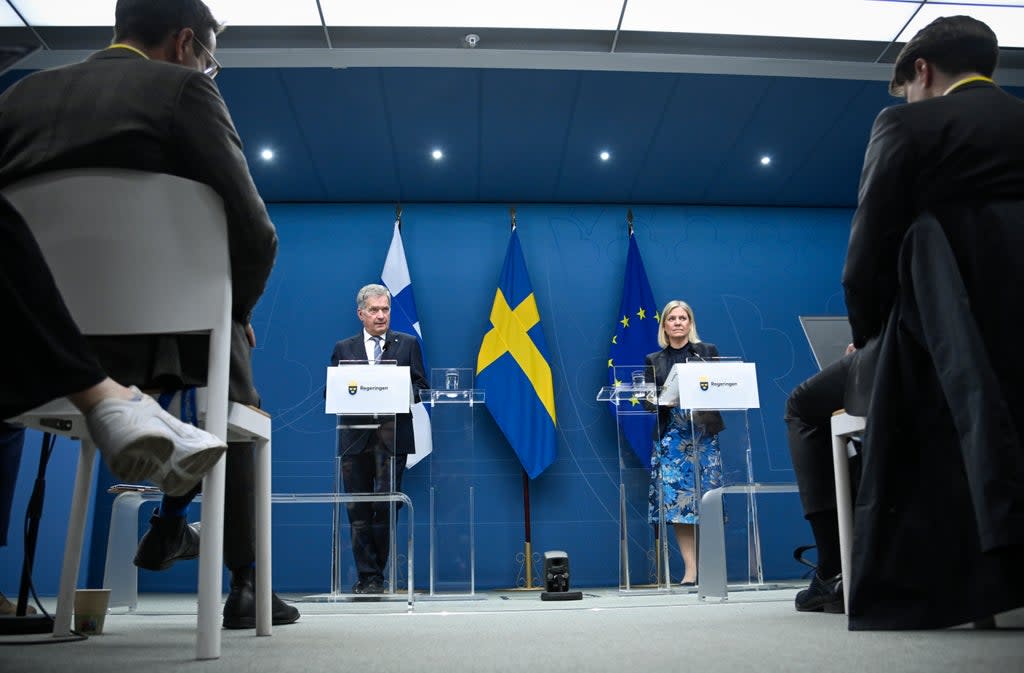 Sweden Finland NATO (ASSOCIATED PRESS)