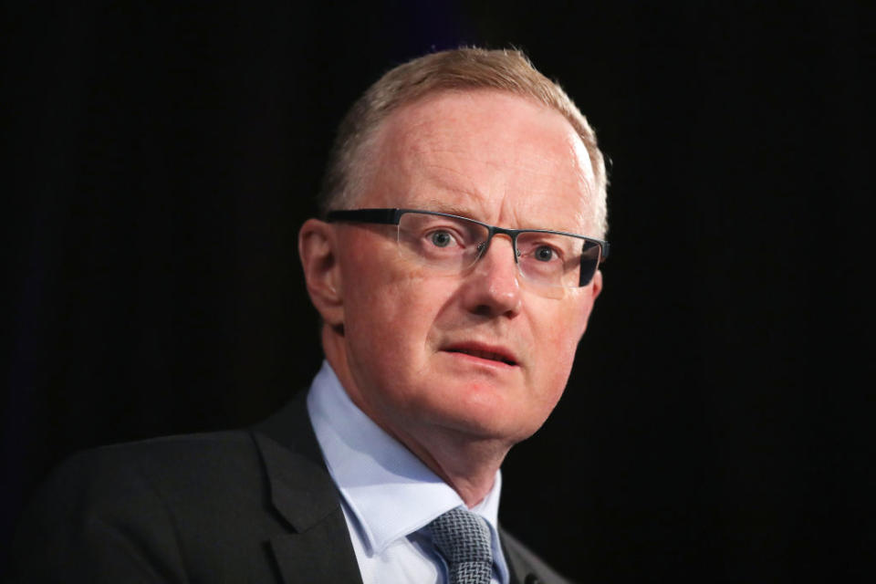 Philip Lowe, governor of the Reserve Bank of Australia (RBA), speaks at an event organized by the National Press Club in Sydney, Australia, on Wednesday, Feb. 5, 2020.  LoweÂ signaled further interest-rate reductions are unlikely unless unemployment begins to climb and inflation is pushed further from its target. 