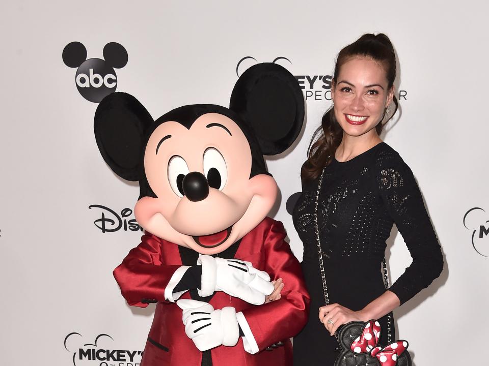 Caitlin McHugh and mickey mouse
