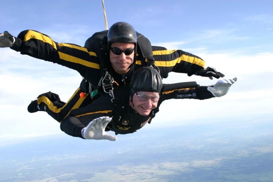 George H.W. Bush Skydive Punked Army Men in 2004