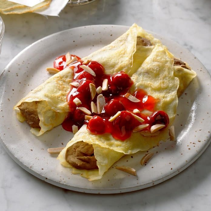 Chocolate Cherry Crepes